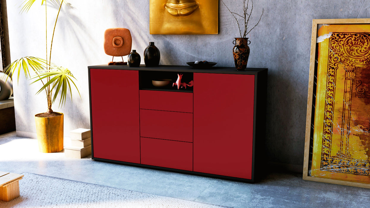 Sideboard Donnice, Bordeaux (136x79x35cm)