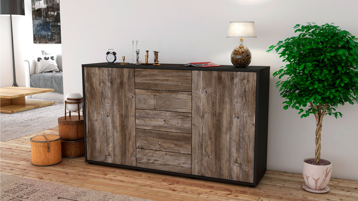 Sideboard Dorelly, Treibholz (136x79x35cm)