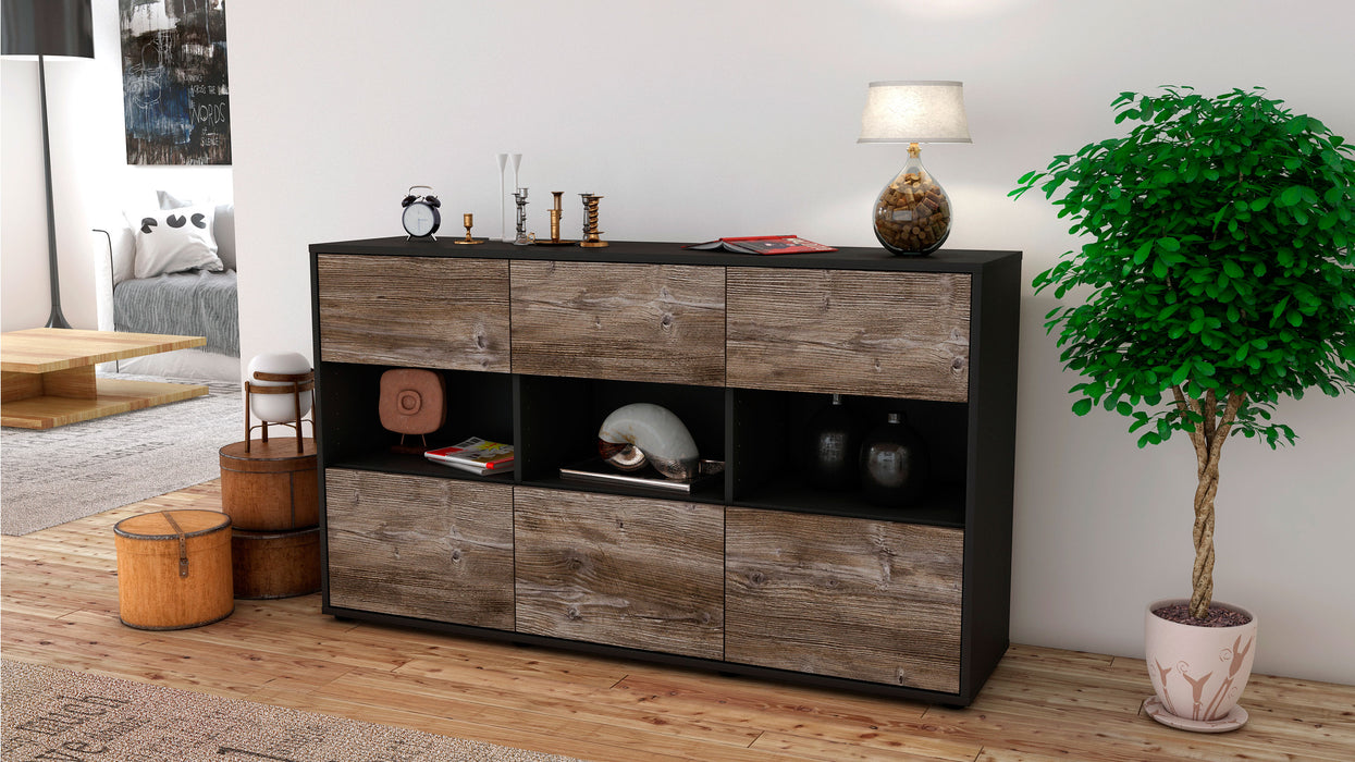 Sideboard Dorett, Treibholz (136x79x35cm)