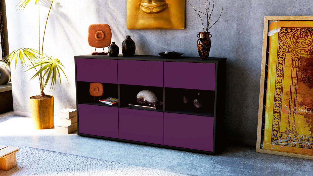 Sideboard Dorett, Lila (136x79x35cm)