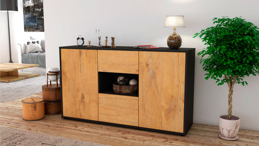 Sideboard Doriana, Eiche (136x79x35cm)