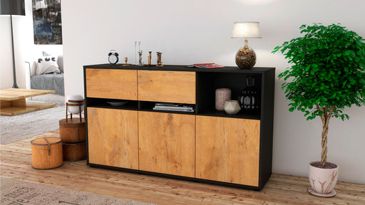 Sideboard Dorotea, Eiche (136x79x35cm)