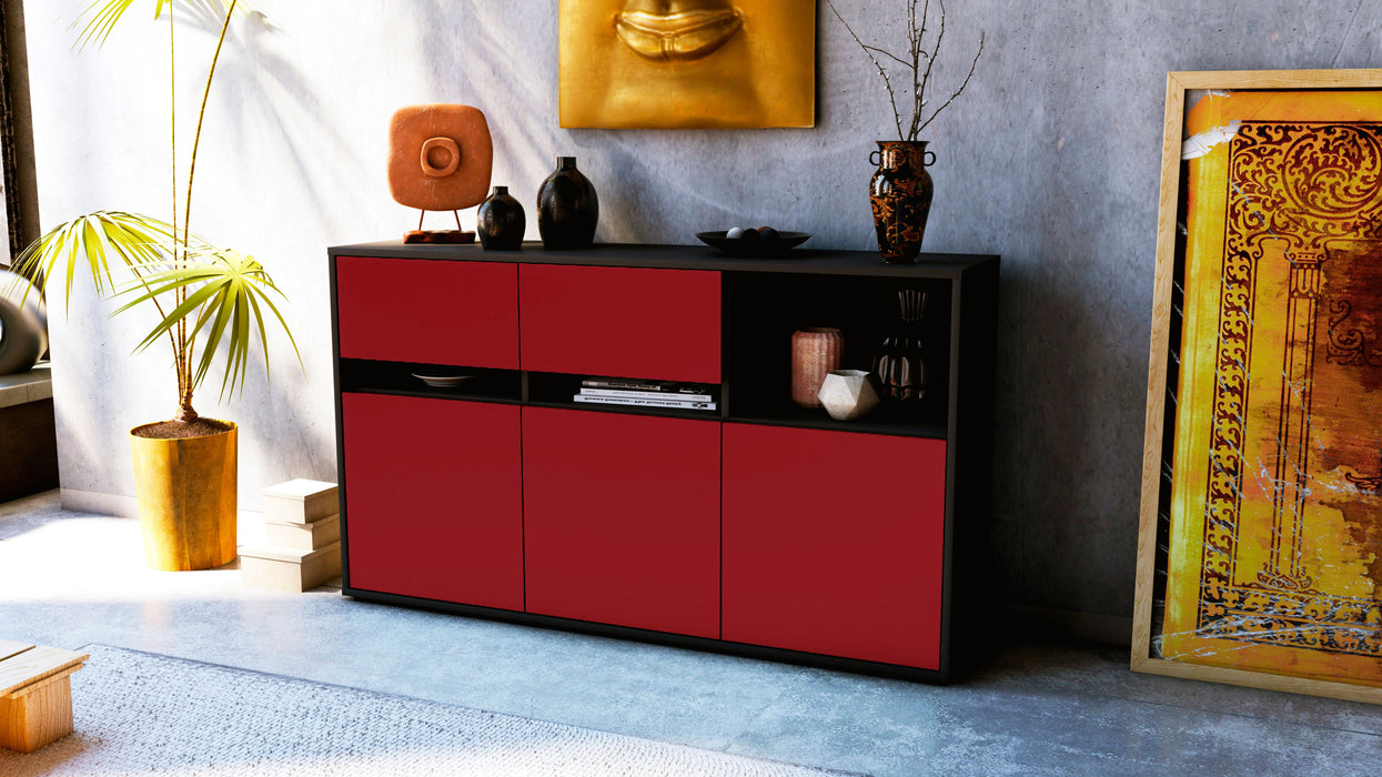 Sideboard Dorotea, Bordeaux (136x79x35cm)