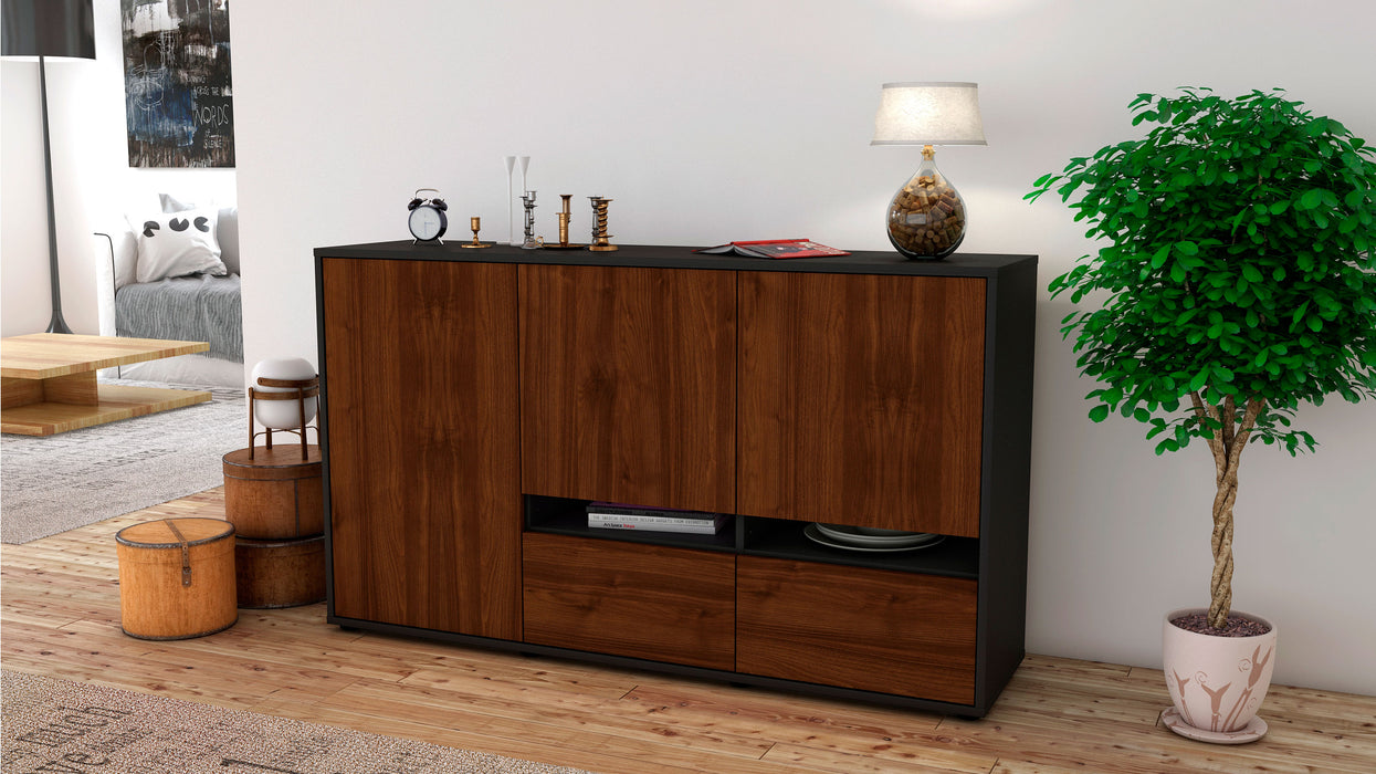 Sideboard Ebe, Walnuss (136x79x35cm)