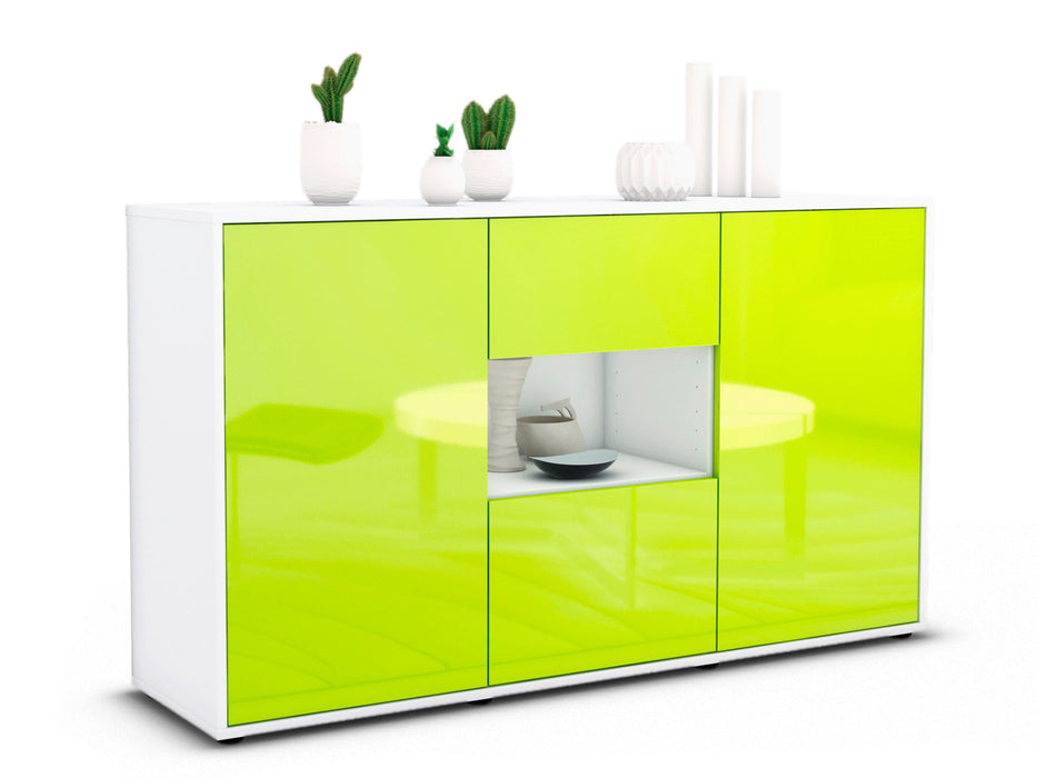 Sideboard Denise, Grün (136x79x35cm)