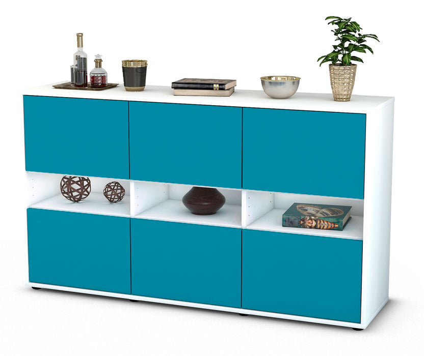 Sideboard Diletta, Türkis (136x79x35cm)