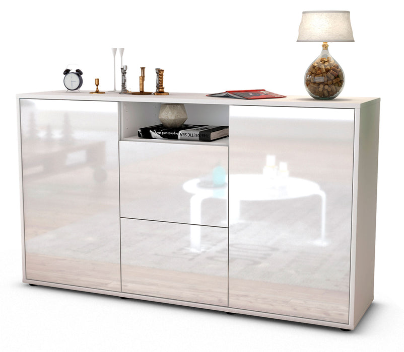 Sideboard Dimphi, Weiß (136x79x35cm)