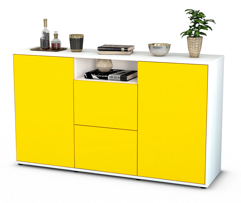 Sideboard Dimphi, Gelb (136x79x35cm)