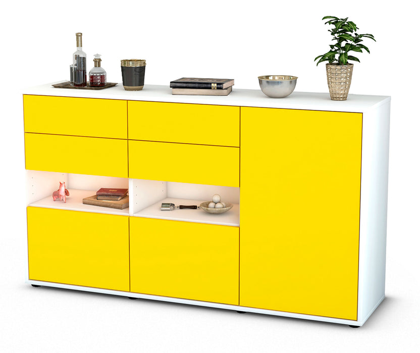 Sideboard Domi, Gelb (136x79x35cm)