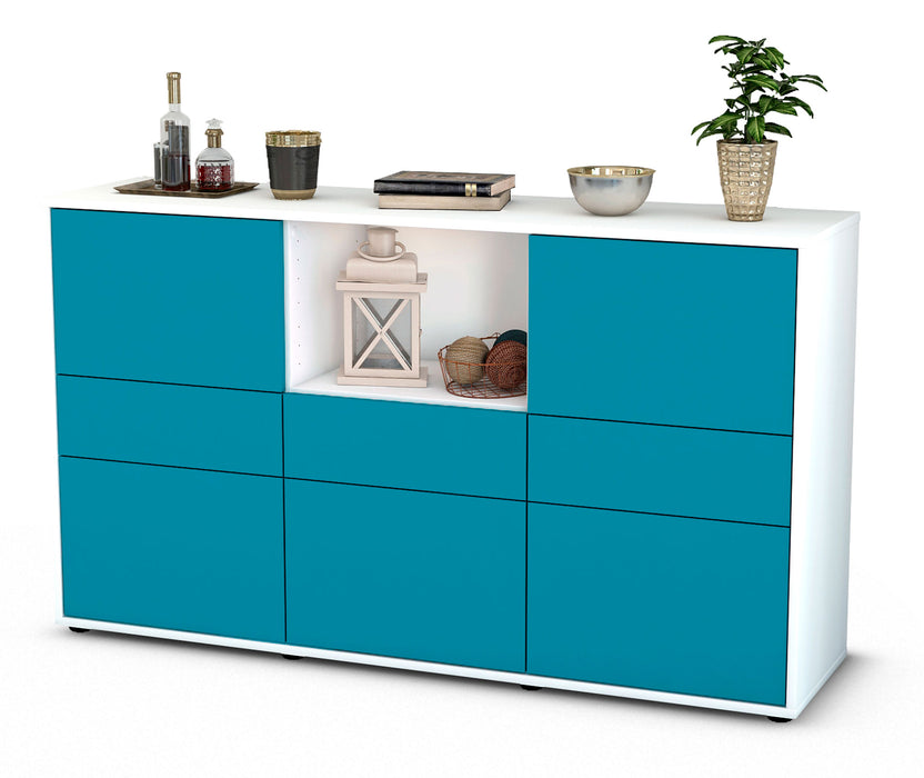 Sideboard Dominika, Türkis (136x79x35cm)