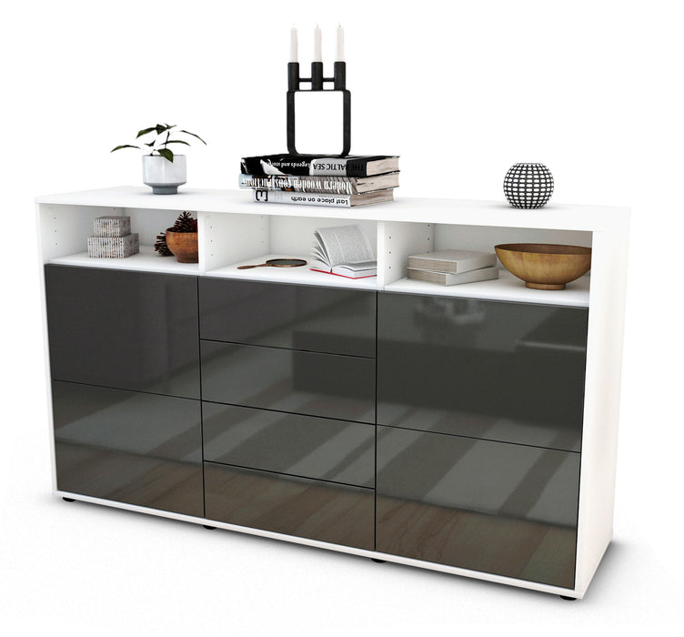 Sideboard Donabella, Grau (136x79x35cm)