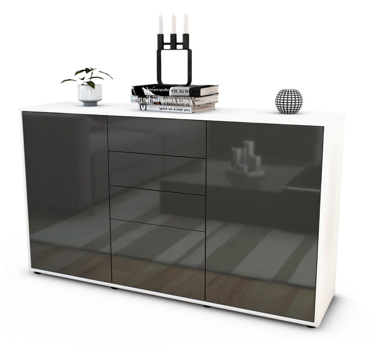 Sideboard Donatella, Grau (136x79x35cm)