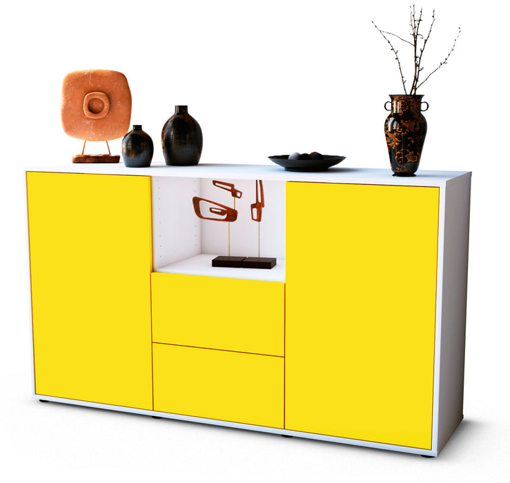 Sideboard Donika, Gelb (136x79x35cm)