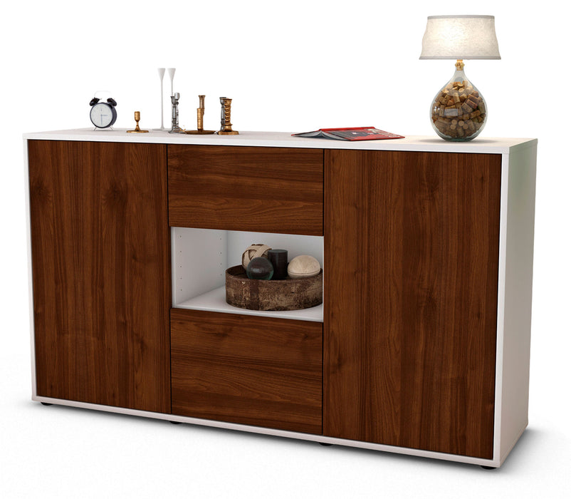 Sideboard Doriana, Walnuss (136x79x35cm)