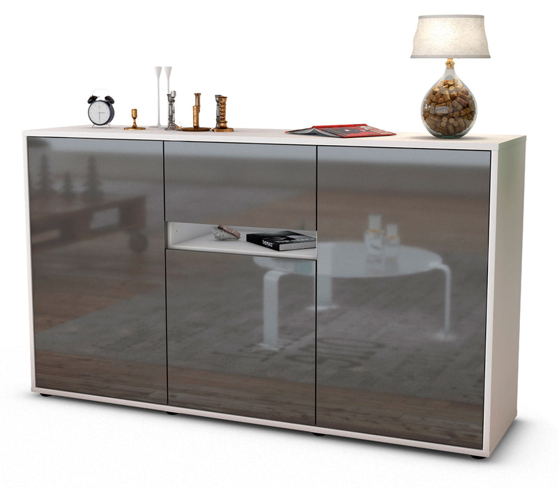 Sideboard Dorina, Grau (136x79x35cm)