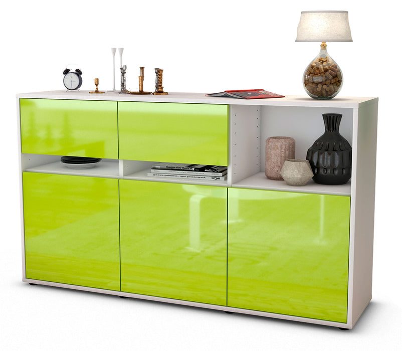 Sideboard Dorotea, Grün (136x79x35cm)