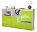 Sideboard Eda, Grün (136x79x35cm)