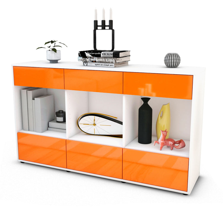 Sideboard Efisia, Orange (136x79x35cm)