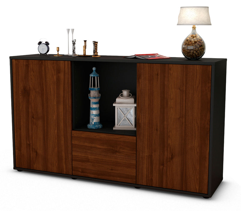 Sideboard Dhonna, Walnuss (136x79x35cm)