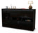 Sideboard Diletta, Schwarz (136x79x35cm)