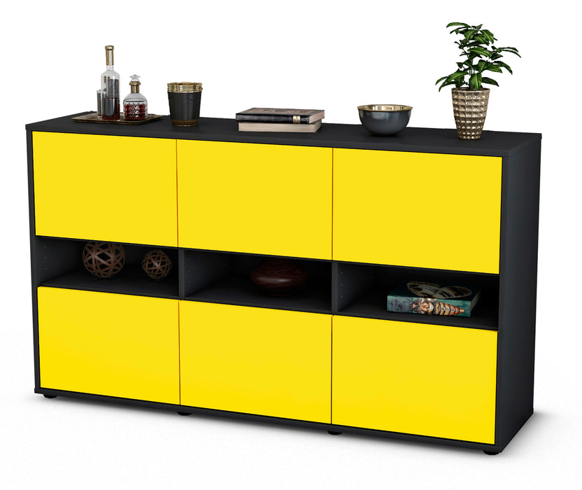 Sideboard Diletta, Gelb (136x79x35cm)