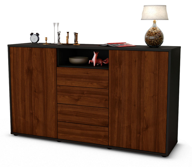 Sideboard Donnice, Walnuss (136x79x35cm)