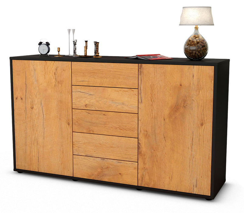 Sideboard Dorelly, Eiche (136x79x35cm)