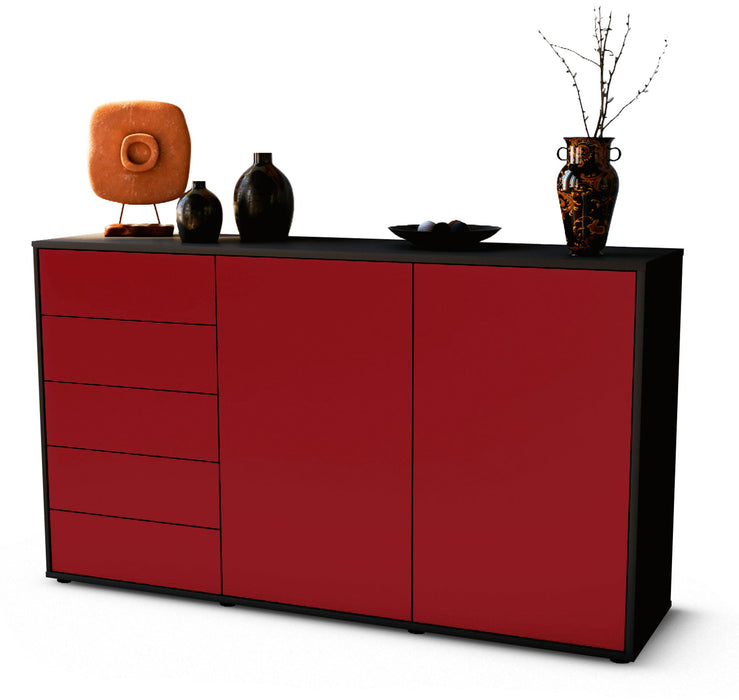 Sideboard Dorentina, Bordeaux (136x79x35cm)