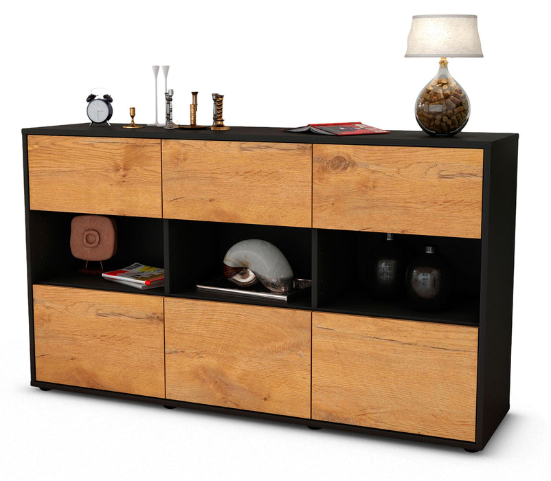 Sideboard Dorett, Eiche (136x79x35cm)