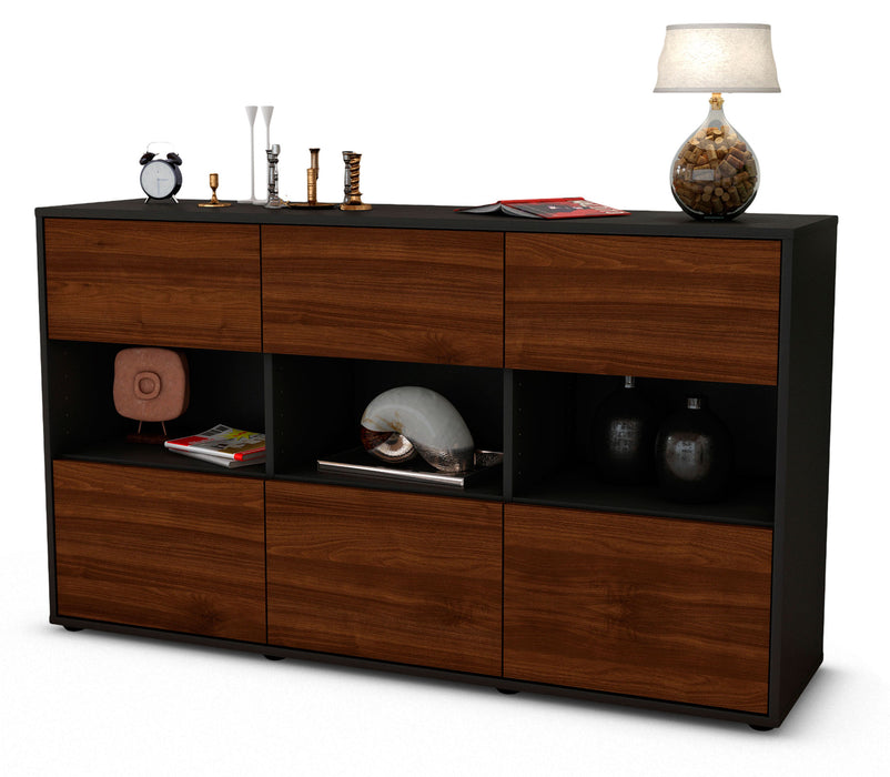 Sideboard Dorett, Walnuss (136x79x35cm)