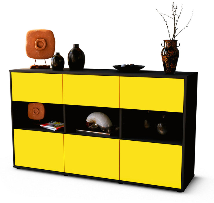 Sideboard Dorett, Gelb (136x79x35cm)