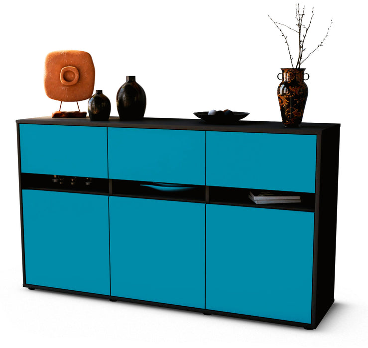 Sideboard Dorinde, Türkis (136x79x35cm)