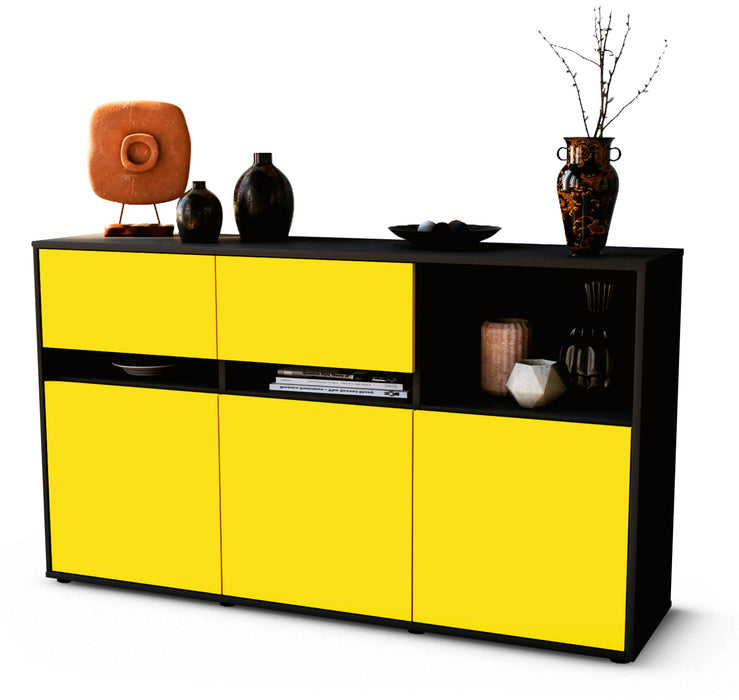 Sideboard Dorotea, Gelb (136x79x35cm)