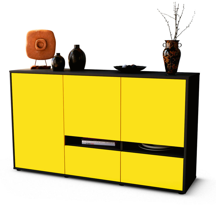 Sideboard Ebe, Gelb (136x79x35cm)