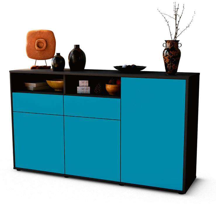 Sideboard Editta, Türkis (136x79x35cm)