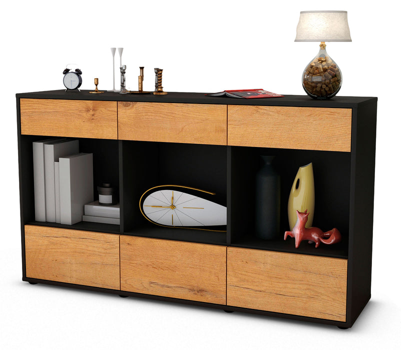 Sideboard Efisia, Eiche (136x79x35cm)