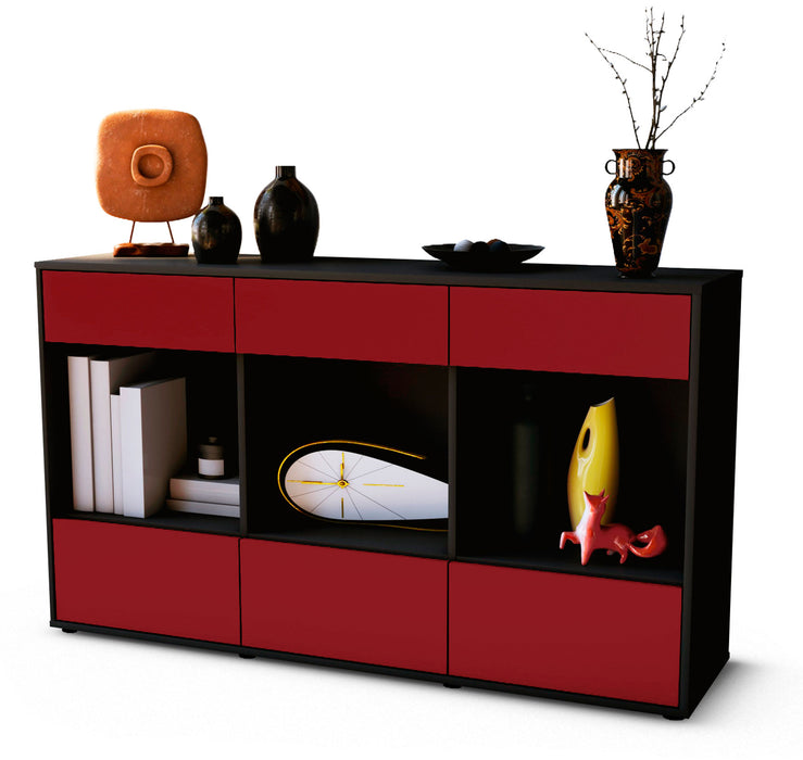 Sideboard Efisia, Bordeaux (136x79x35cm)