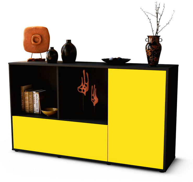 Sideboard Ela, Gelb (136x79x35cm)