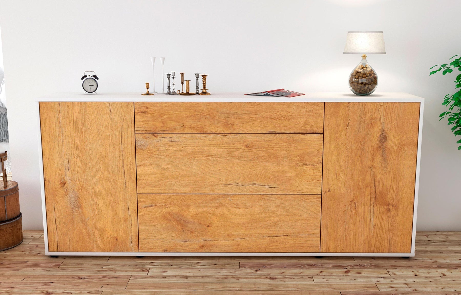 Sideboard Eleonora, Eiche (180x79x35cm)