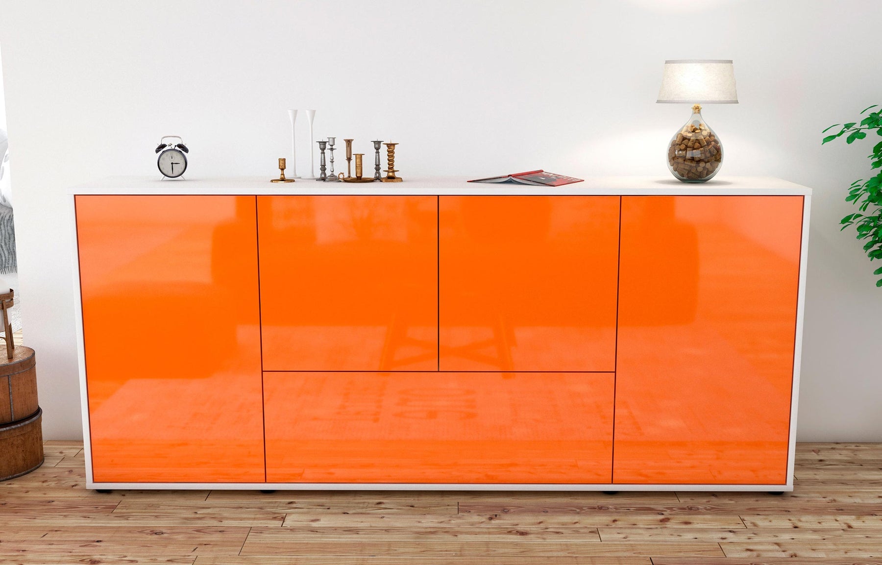 Sideboard Eli, Orange (180x79x35cm)