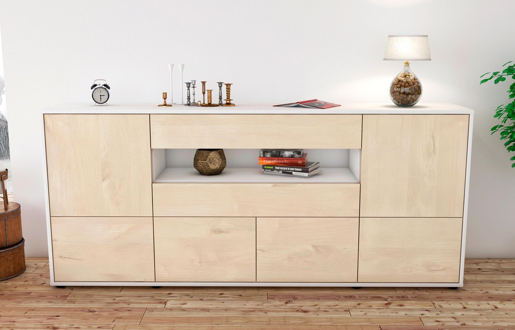 Sideboard Emely, Zeder (180x79x35cm)