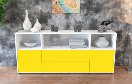 Sideboard Enza, Gelb (180x79x35cm)