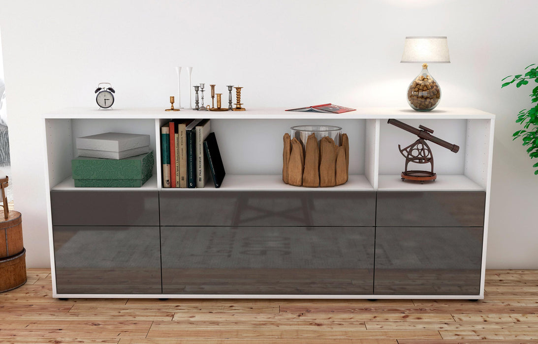 Sideboard Estella, Grau (180x79x35cm)