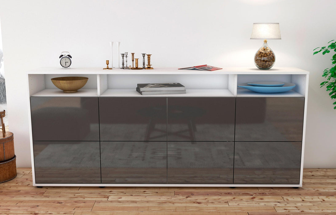 Sideboard Evita, Grau (180x79x35cm)