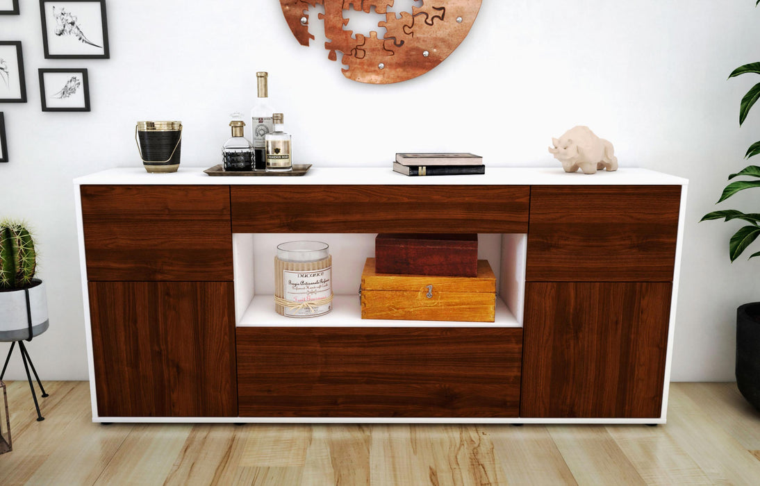 Sideboard Fabiola, Walnuss (180x79x35cm)