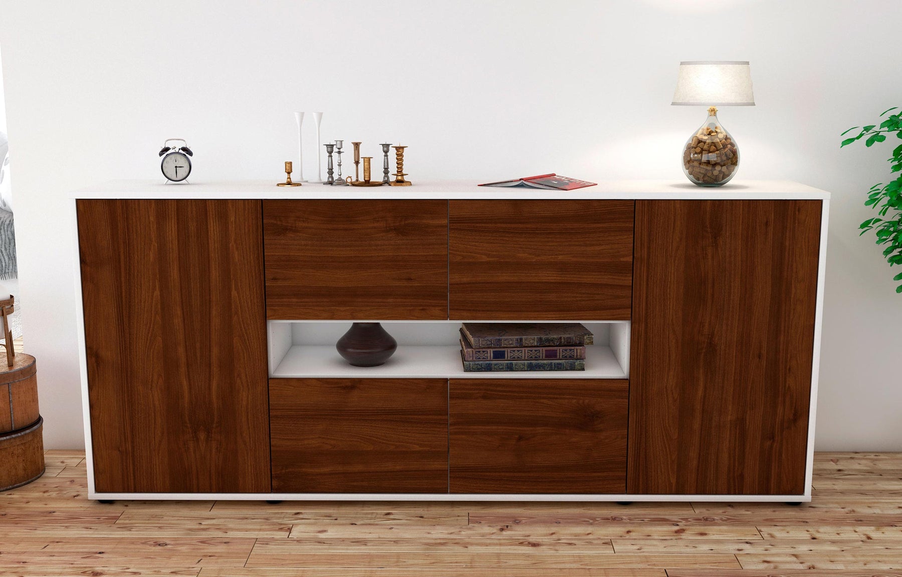 Sideboard Farina, Walnuss (180x79x35cm)