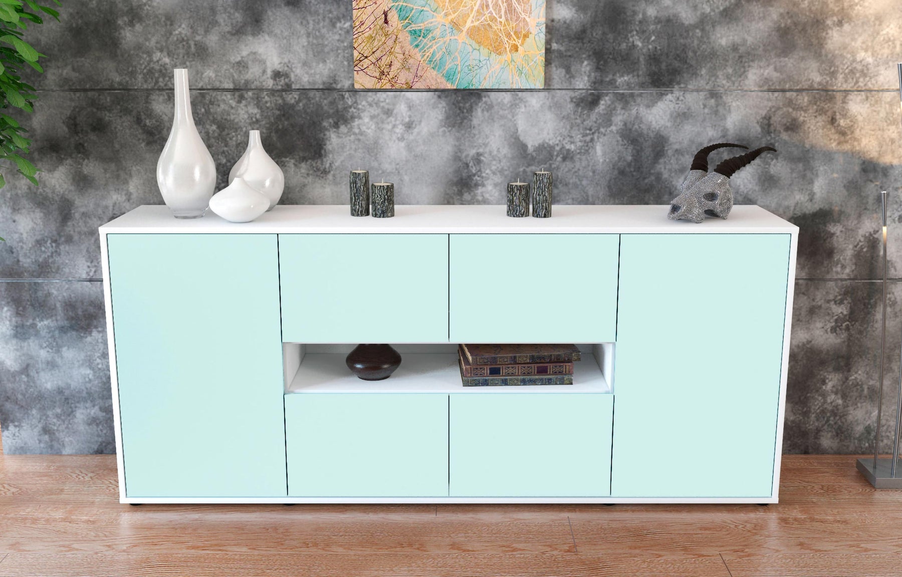 Sideboard Farina, Mint (180x79x35cm)