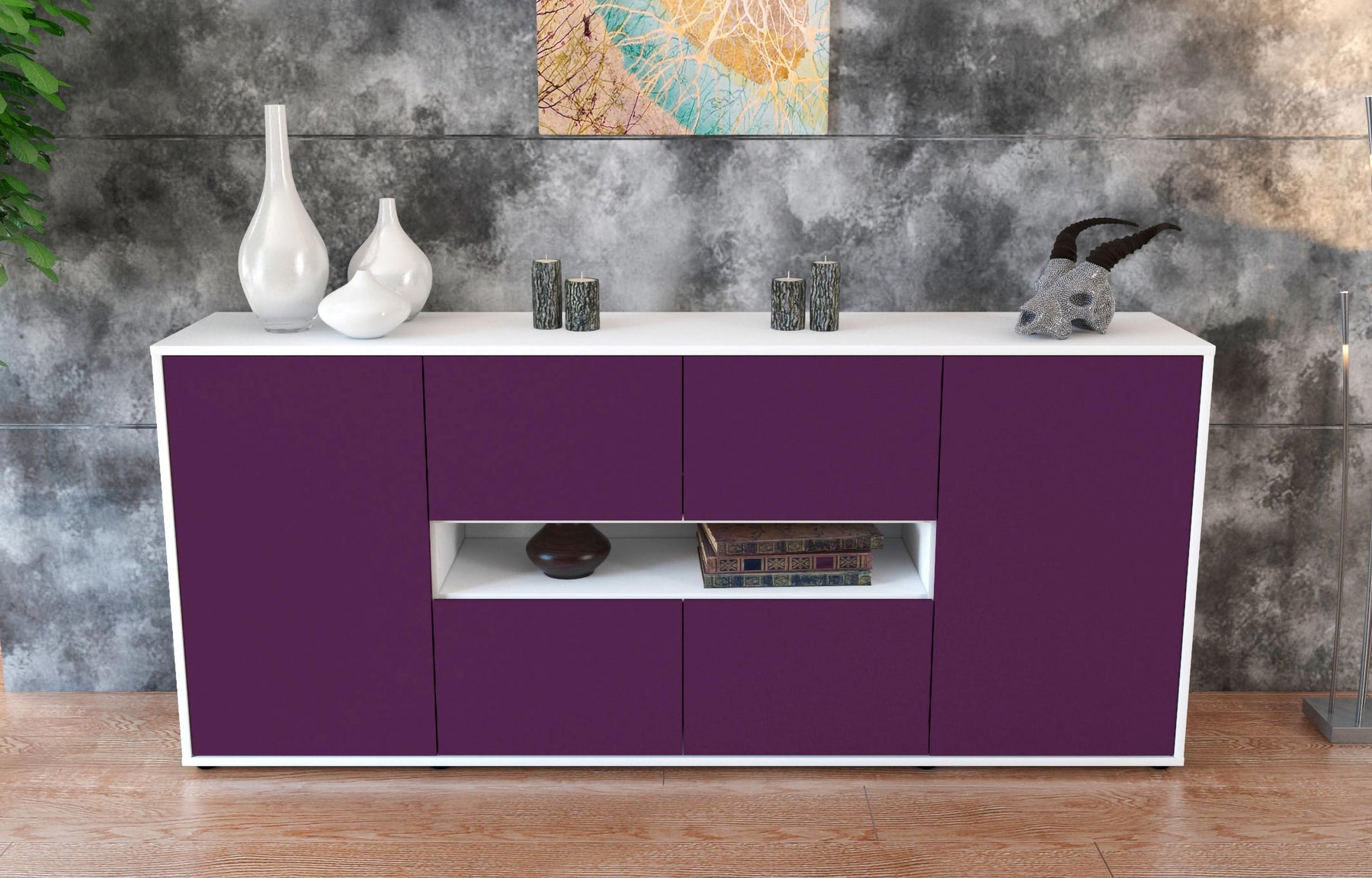 Sideboard Farina, Lila (180x79x35cm)