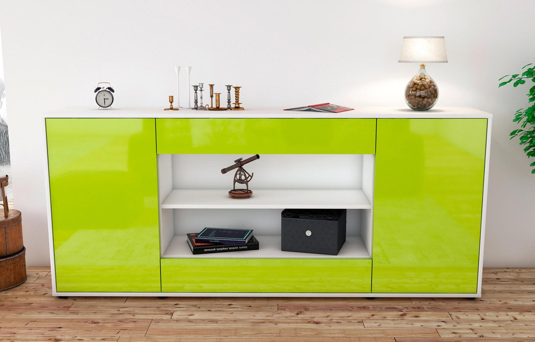 Sideboard Feli, Grün (180x79x35cm)