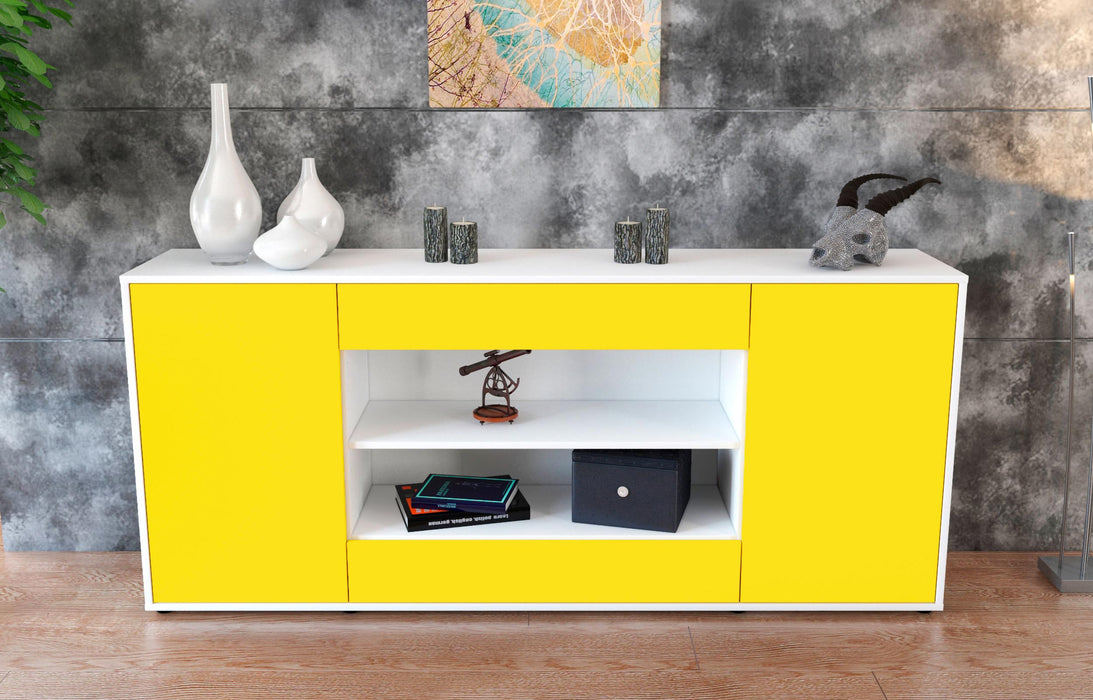 Sideboard Feli, Gelb (180x79x35cm)